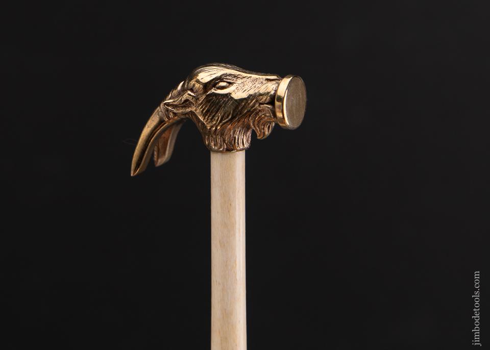 PAUL HAMLER Miniature Goat Head Hammer with Bone Handle - 93410U