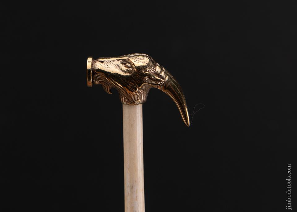 PAUL HAMLER Miniature Goat Head Hammer with Bone Handle - 93410U