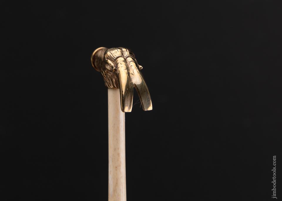 PAUL HAMLER Miniature Goat Head Hammer with Bone Handle - 93410U