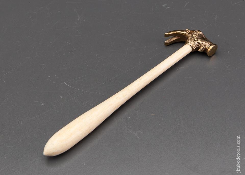 PAUL HAMLER Miniature Goat Head Hammer with Bone Handle - 93410U