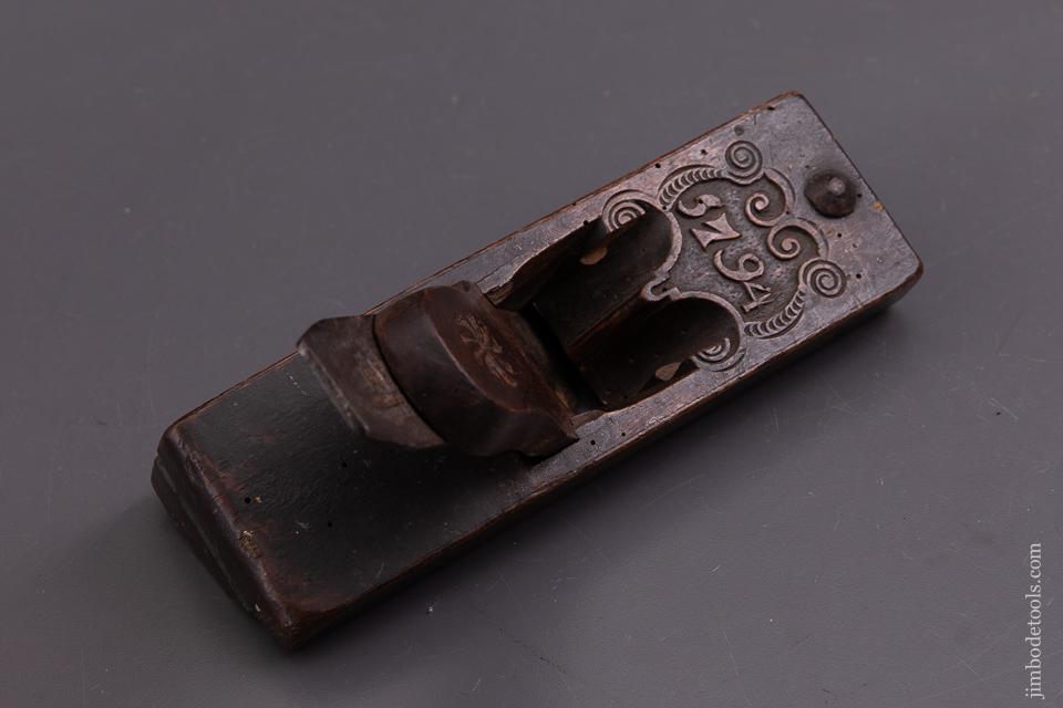 Lovely Carved Dutch Moulding Plane Dated 1794 by I.W. EVERTSEN - 93428UR