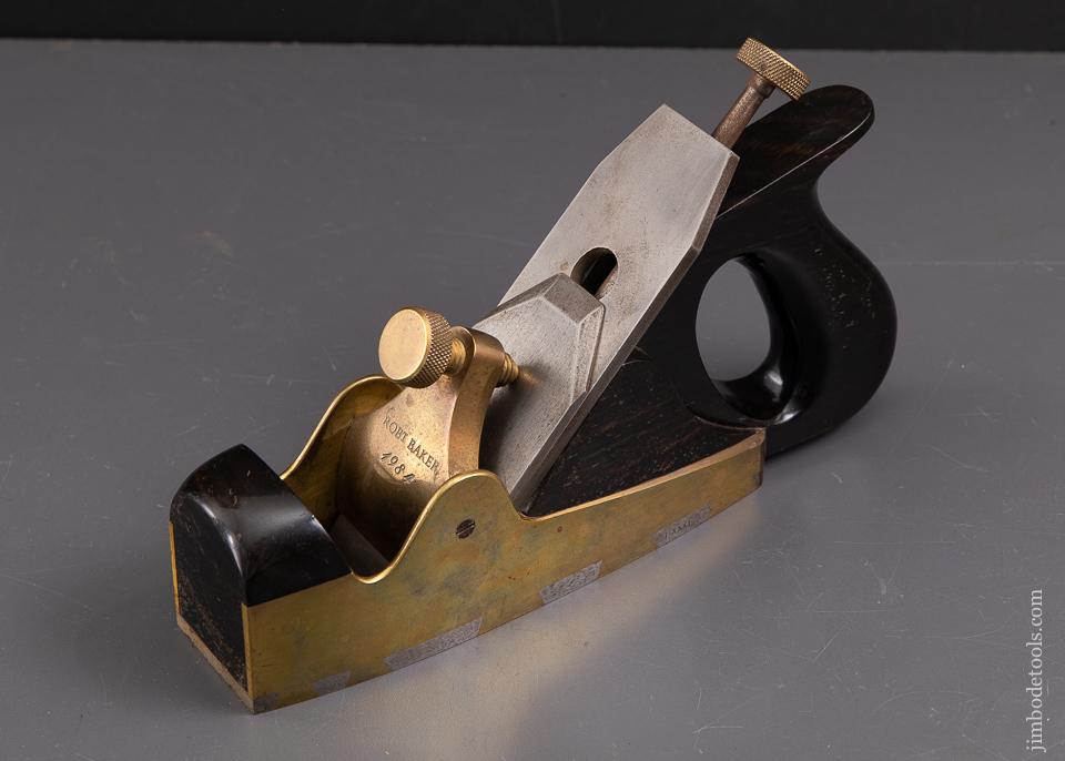 RARE Full Sized Reproduction NORRIS A5 in Gunmetal Dovetailed to Steel Sole Stuffed with Ebony by BOB BAKER! - 93444UR