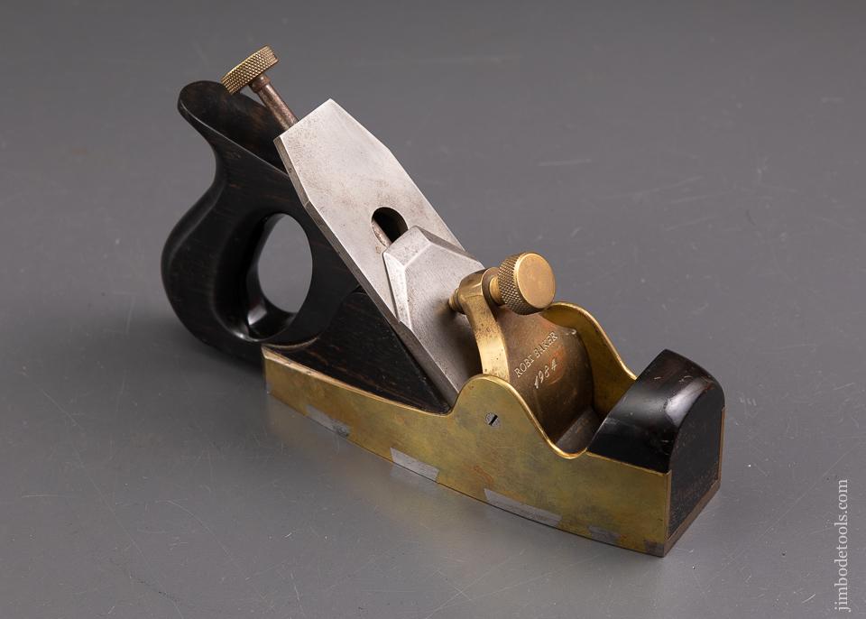 RARE Full Sized Reproduction NORRIS A5 in Gunmetal Dovetailed to Steel Sole Stuffed with Ebony by BOB BAKER! - 93444UR