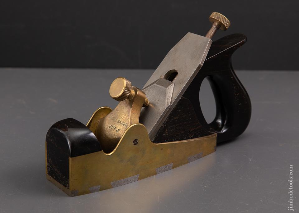 RARE Full Sized Reproduction NORRIS A5 in Gunmetal Dovetailed to Steel Sole Stuffed with Ebony by BOB BAKER! - 93444UR