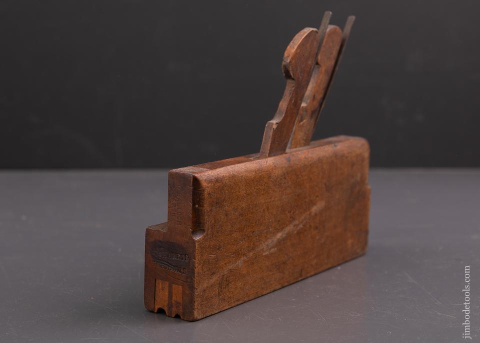 Rare!  D. MALLOCH PERTH Double Iron Double Bead Miniature 7 1/2 inch Coach maker's Plane circa 1850-1913 RARE - 93445R