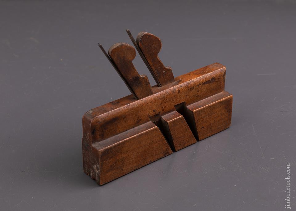 Rare!  D. MALLOCH PERTH Double Iron Double Bead Miniature 7 1/2 inch Coach maker's Plane circa 1850-1913 RARE - 93445R