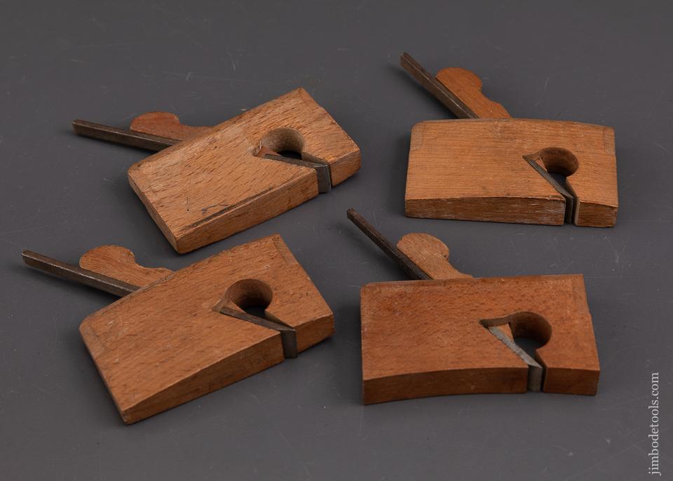 Near Mint! Set of Four Miniature 3 1/2 inch Rabbet Planes with Decals by SALMEN-INVICTA - 93449R