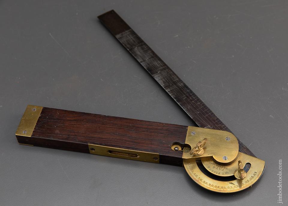 Gorgeous FISHER PATENT Rosewood and Brass Bevel by DISSTON & MORSS - 93467R