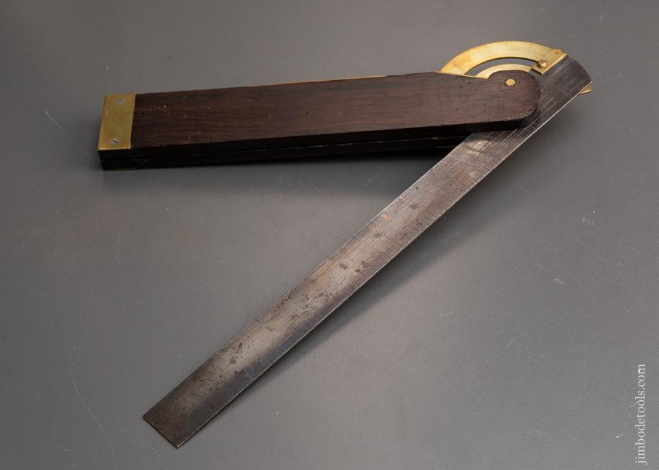 Gorgeous FISHER PATENT Rosewood and Brass Bevel by DISSTON & MORSS - 93467R