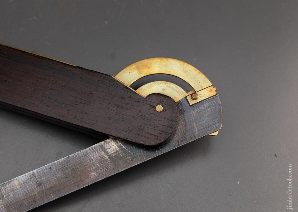 Gorgeous FISHER PATENT Rosewood and Brass Bevel by DISSTON & MORSS - 93467R