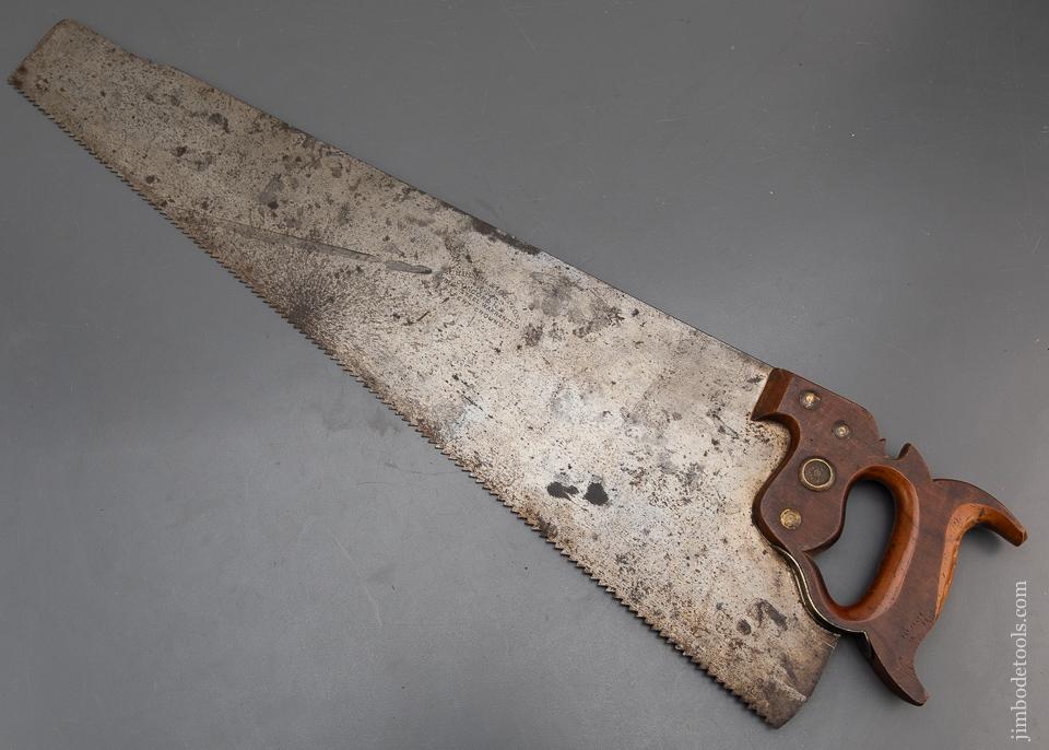 5 1/2 point 26 inch Rip SCRIBNER & BRITTON Hand Saw With Patented Right Handed Handle - 93469UR