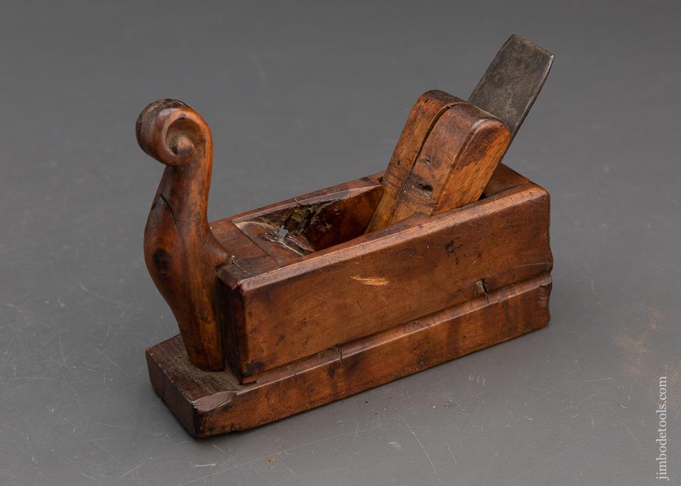 Stunning! Fancy Carved Miniature 1 3/4 x 5 3/8 inch Smooth Plane - 93470UR