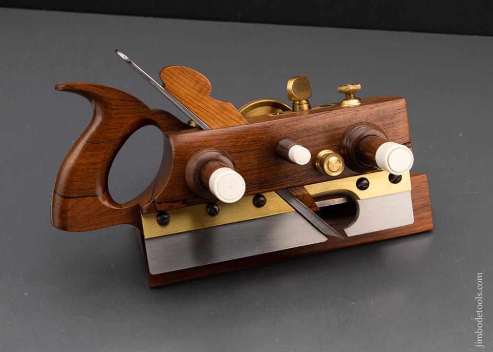 Rare! R. BAKER Rosewood SANDUSKY Center Wheel Plow Plane MINT - 93476UR