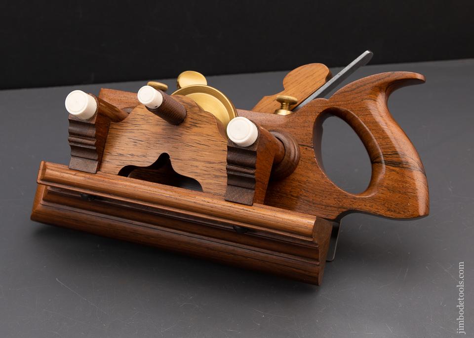 Rare! R. BAKER Rosewood SANDUSKY Center Wheel Plow Plane MINT - 93476UR