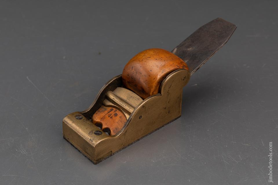 1 3/4 x 4 inch Gunmetal and Boxwood Chariot Plane - 93479R