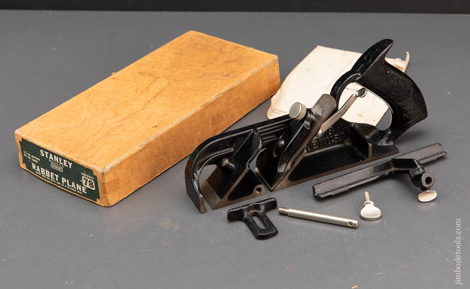 STANLEY No. 78 Duplex, Rabbet, and Filletster Plane COMPLETE in Original Box - 93508