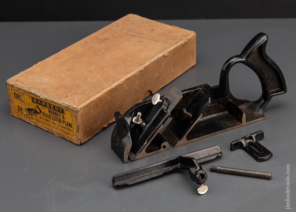 SARGENT No. 79 Rabbet & Filletster Plane MINT in Box - 93509