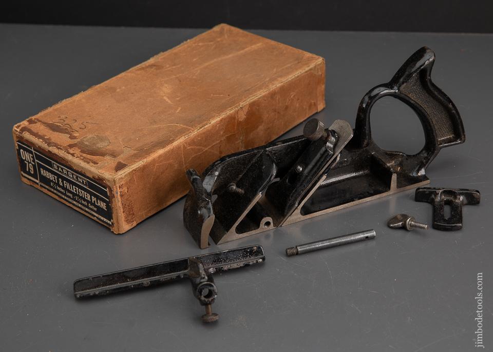 SARGENT No. 79 Rabbet & Filletster Plane MINT in Box - 93510