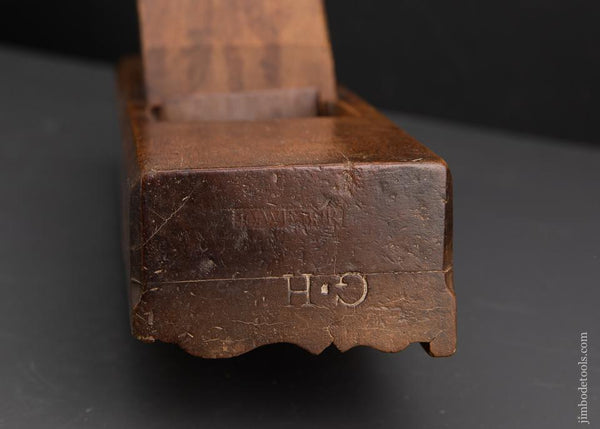 Amazing! Yellow Birch 18th Century Crown Molding Plane by JO:WILBUR - 93519