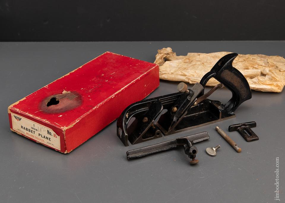 MILLERS FALLS No. 85 Rabbet & Filletster Plane MINT in Box 100% COMPLETE - 93531