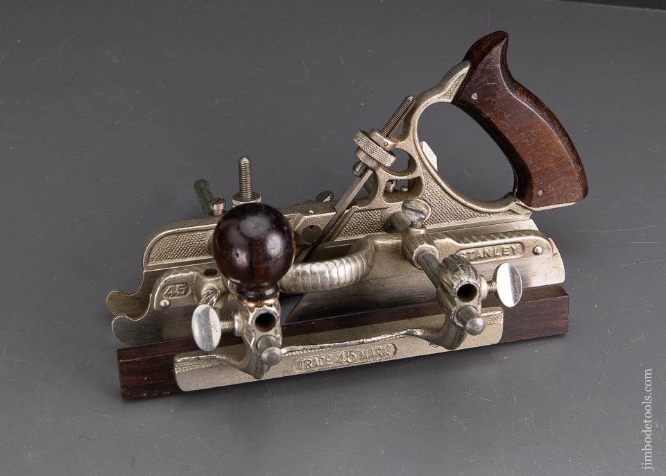 STANLEY No. 45 Combination Plane in Original Tin Box - 93545