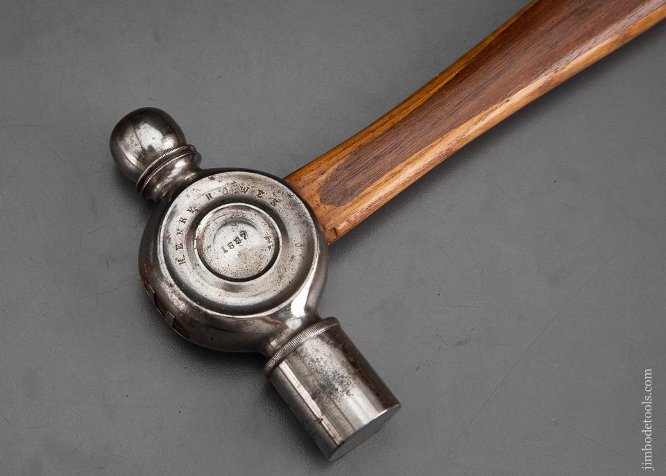 Spectacular! Fancy Dated Ball Pein Hammer "HENRY HOWES 1887" - 93571U