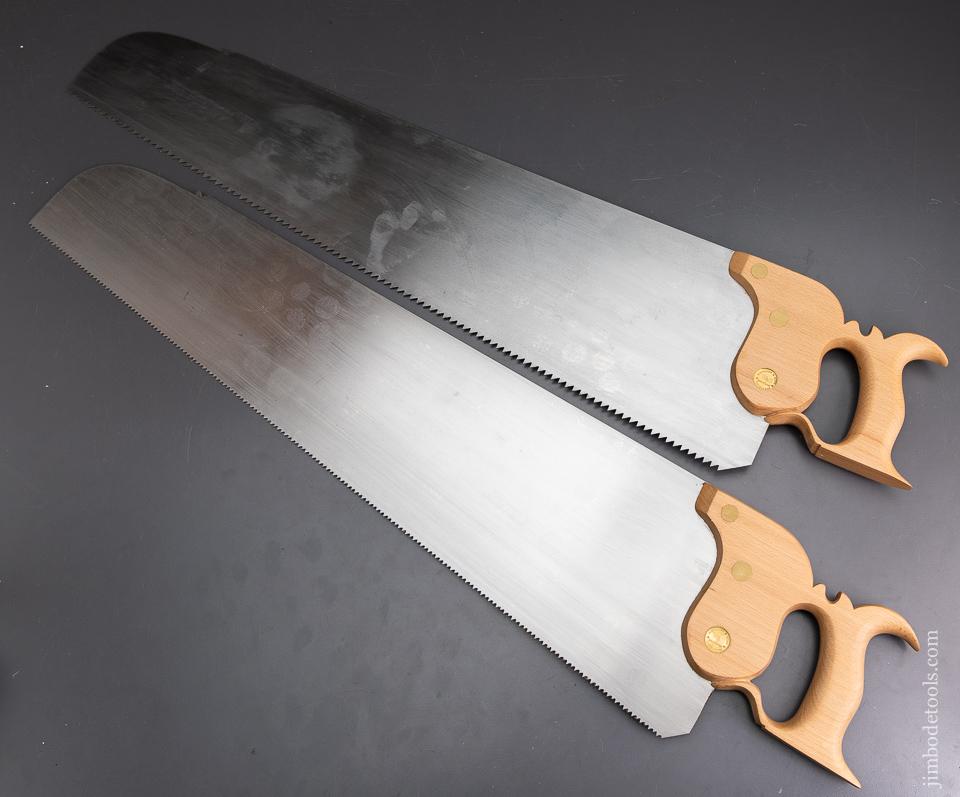 New Old Stock MINT Pair of WENZLOFF BENJAMIN SEATON (KENYON) Hand Saws - 93590