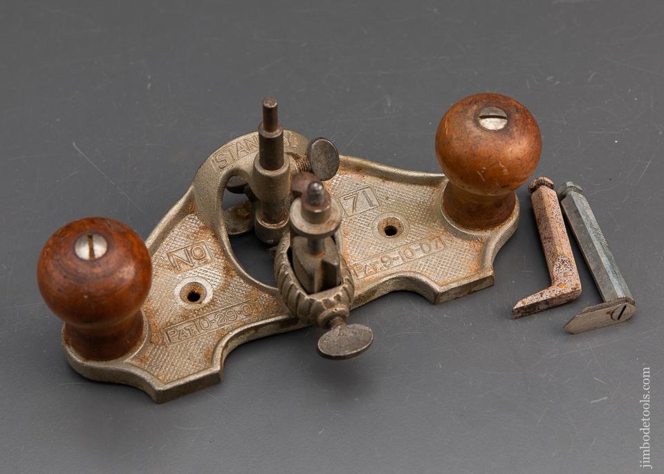 STANLEY No. 71 Router Plane 100% COMPLETE - 93614