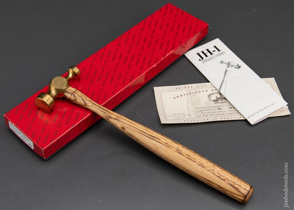1995 BRIDGE CITY TOOL WORKS JH-1H Brass Hammer in Original Box - 93618