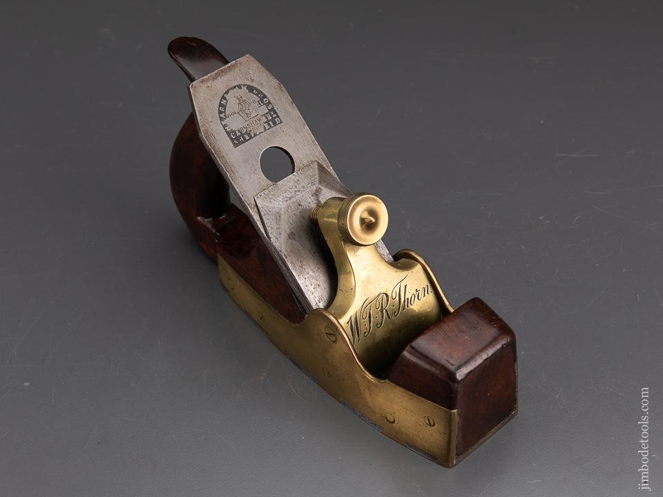 Stunning Gunmetal, Steel, and Rosewood Dovetail Infill Plane - 93620U
