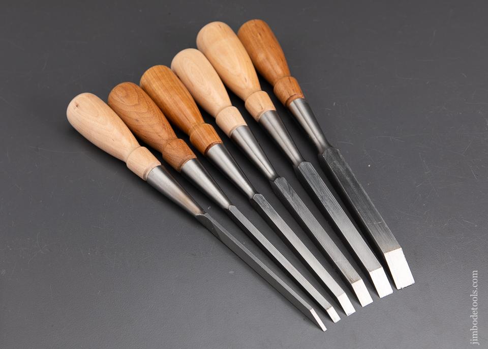 Six Piece LIE-NIELSEN Mortise Chisel Set - 93634