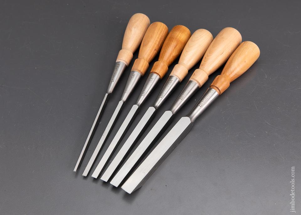 Six Piece LIE-NIELSEN Mortise Chisel Set - 93634