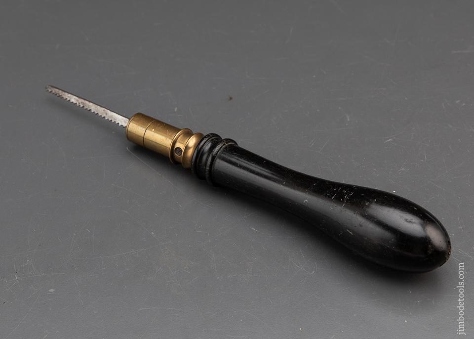 Ebony and Brass Pad Saw - 93642