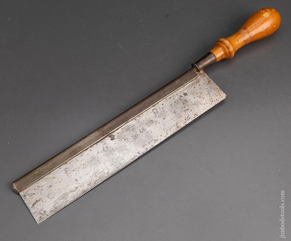 15 point 10 inch Rip DISSTON No. 68 Dovetail Saw - 93675