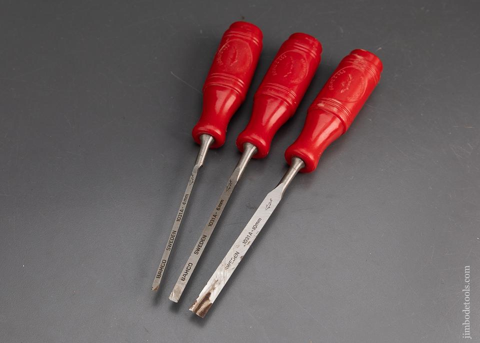 Three EXTRA FINE Chisels by BAHCO 956 - 93681