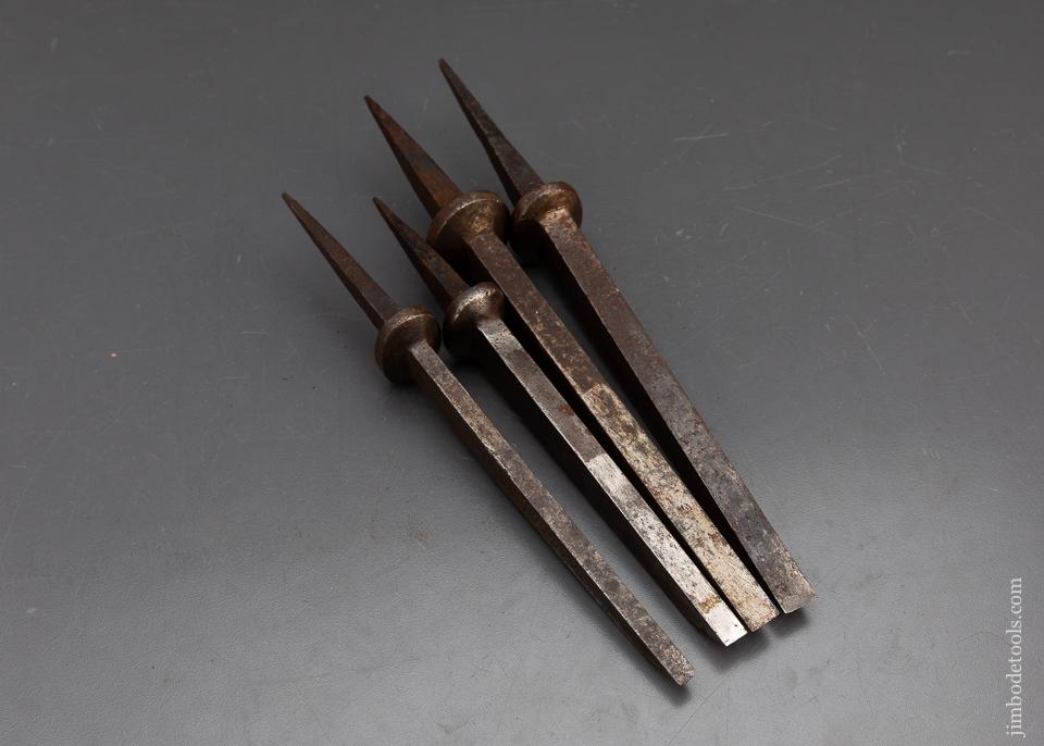Graduated Set of Four Pig Sticker Mortise Chisels - 93685