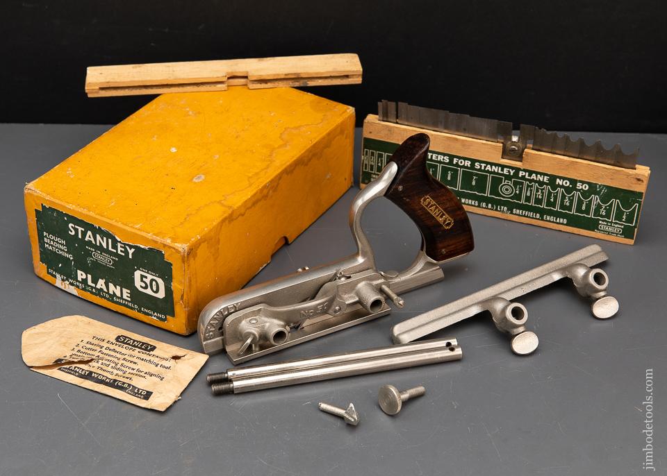 STANLEY No. 50 Light Combination Plane 100% COMPLETE in Original Box - 93686