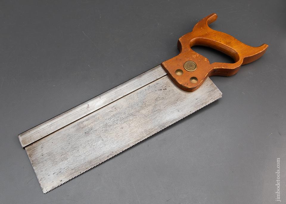 EXTRA FINE! 13 point 12 inch Rip DISSTON No. 4 Tenon Saw JUST SHARPENED - 93720