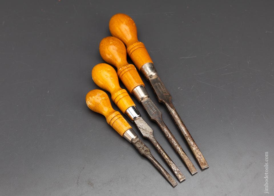 Set of Four Cabinet Maker's Turnscrews - 93725