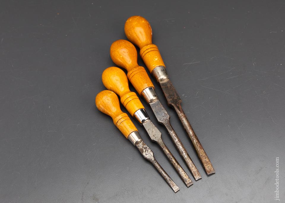 Set of Four Cabinet Maker's Turnscrews - 93725