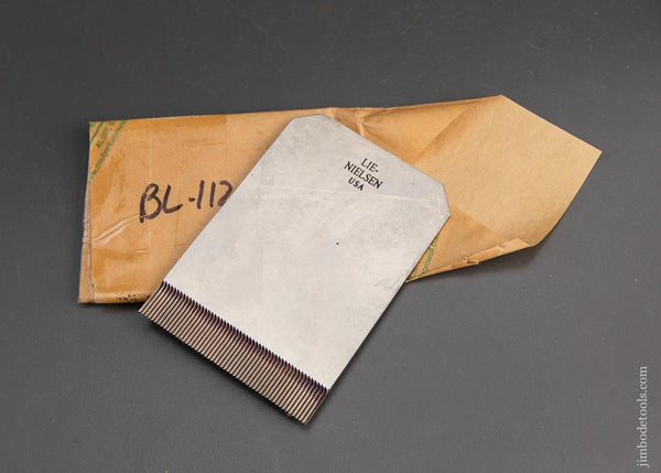 NEW in Wrapper! 18 point LIE-NIELSEN Toothing Iron for LIE-NIELSEN No. 112 Scraper Plane - 93736