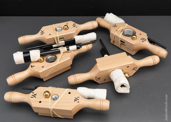 COMPLETE SET of Five Sizes - Wood Threading Kit From 1/2 to 1 1/2 inch - 93751