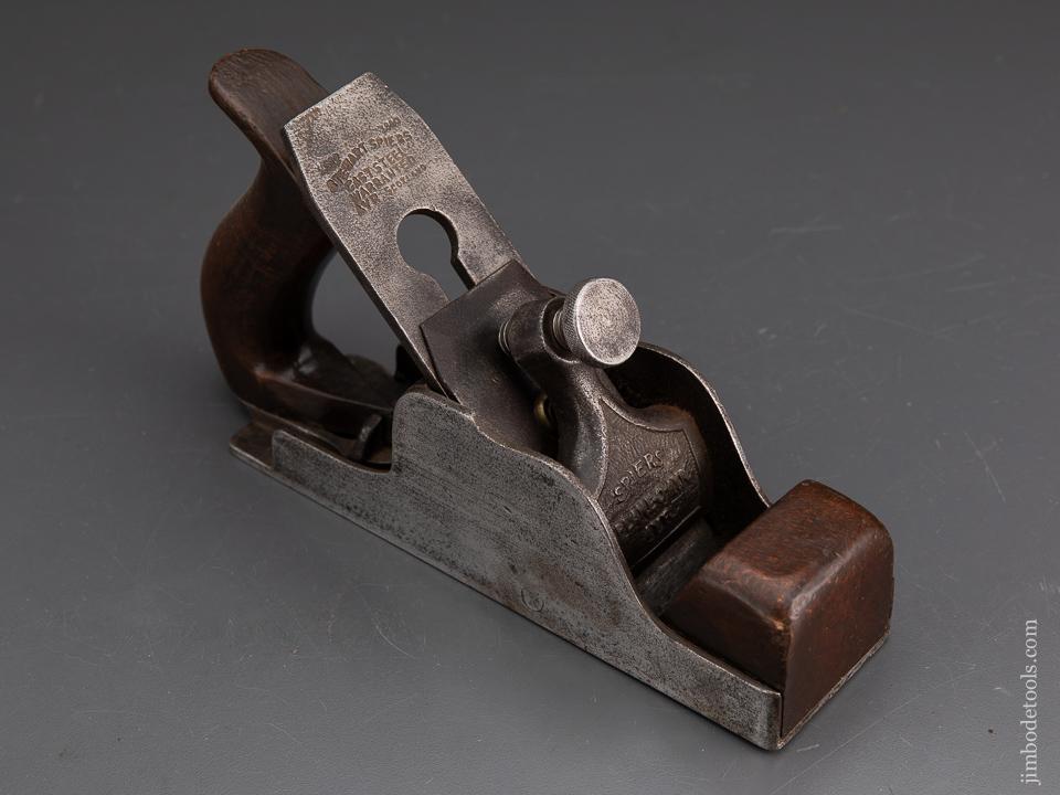Extra Fine 8 1/2 inch SPIERS PLANE-O-AYR Smooth Plane with Original 2 inch SPIERS Parallel Iron - 93755R