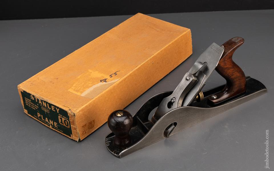 Excellent! STANLEY NO. 10 Rabbet Plane with Pasteboard Box FINE - 93778