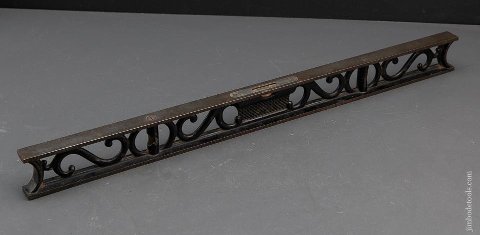 Extra Fine! 24 inch STARRETT Fancy Iron Level - 93806