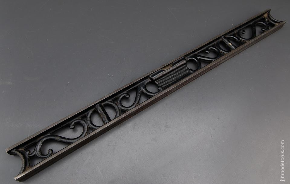 Extra Fine! 24 inch STARRETT Fancy Iron Level - 93806