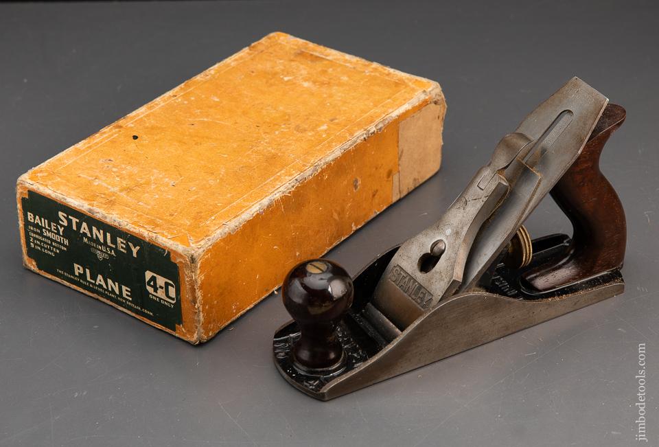 STANLEY No. 4C Smooth Plane NEAR MINT in Box - 93908