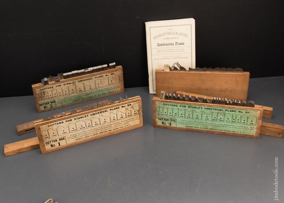 STANLEY No. 55 Combination Plane 100% COMPLETE in Original Chestnut Box - 93936
