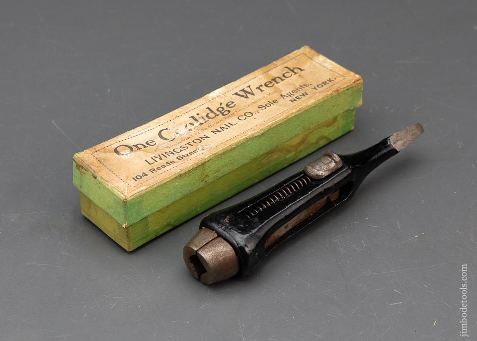 Mint! COOLIDGE Wrench by HUDSON PARER in Original Box for LIVINGSTON NAIL CO - 93946