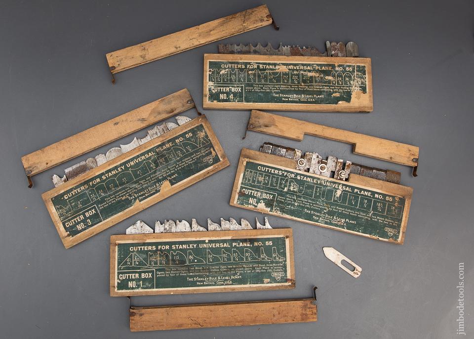 Set of 53 Cutters for STANLEY No. 55 Combination Plane - 93949